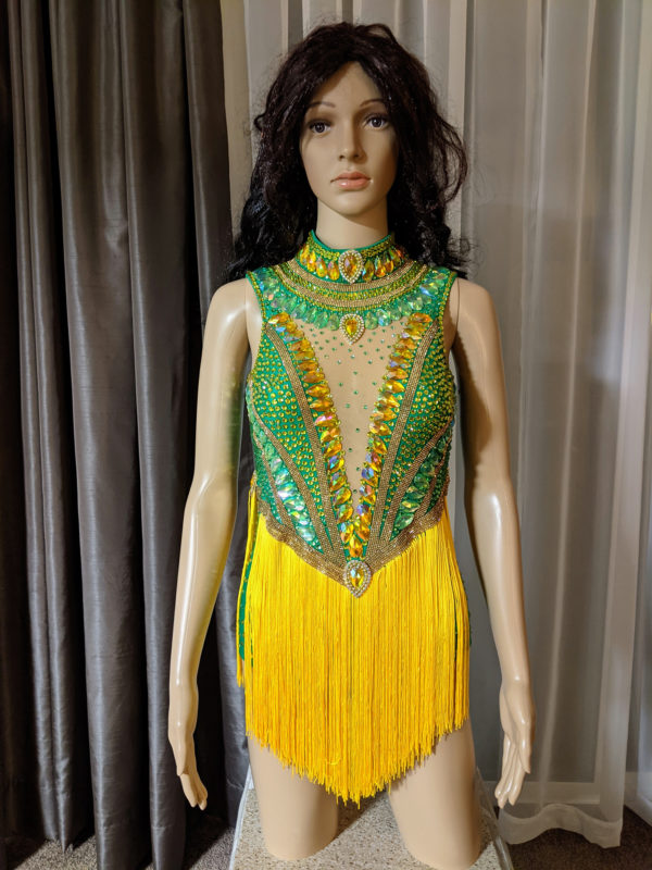 Green & Yellow Passista Dress - Image 4