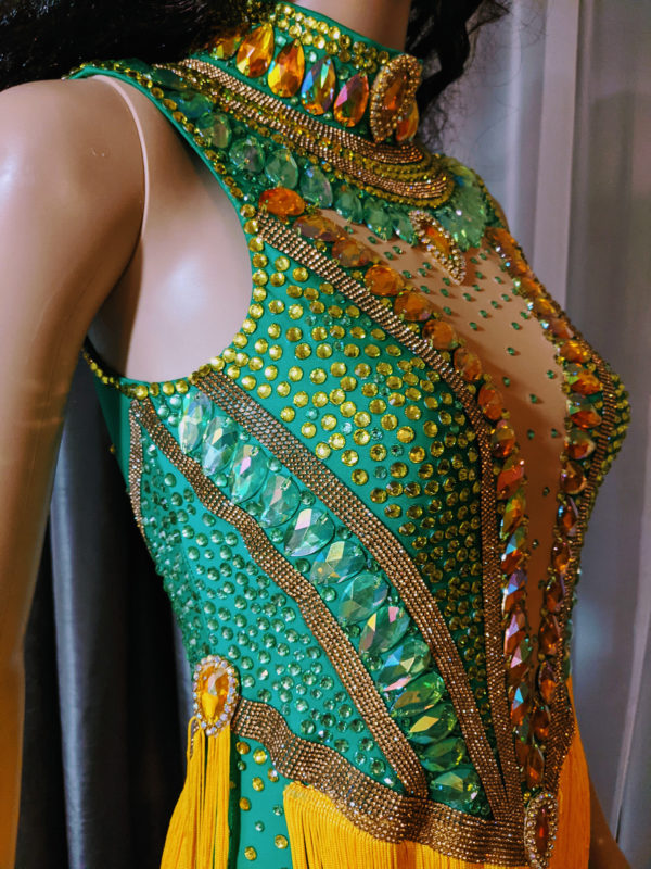 Green & Yellow Passista Dress - Image 3