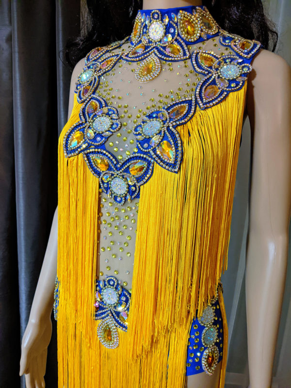 Yellow & Blue Passista Dress - Image 7