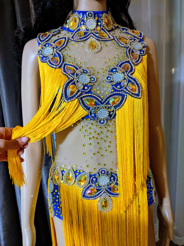 Yellow & Blue Passista Dress - Image 6