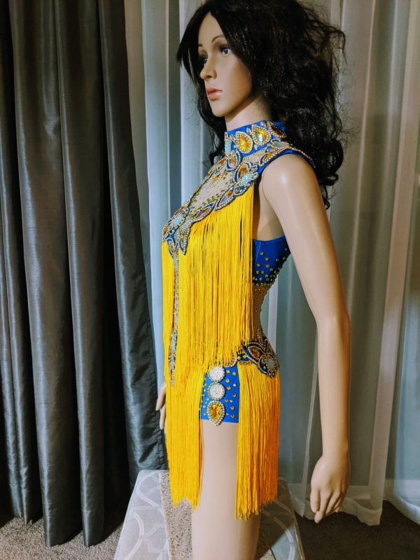 Yellow & Blue Passista Dress - Image 5